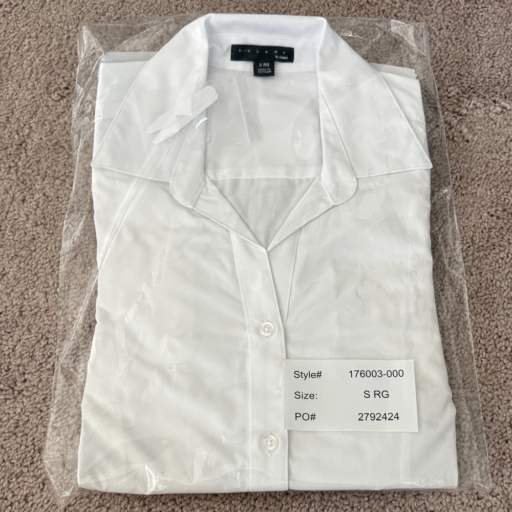FOURMY White long Sleeve  Shirt - Size S